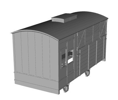 Cavan and Leitrim horsebox 19L and 20L 1/148 scale 3D model