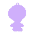 Llavero pixel toad.stl SUPER MARIO BROS keychain set, PIXEL ART style