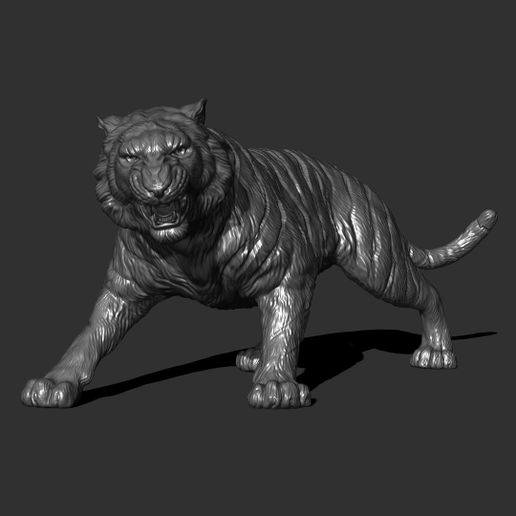 31.jpg Descargar archivo OBJ Ataque del tigre • Plan de la impresora 3D, guninnik81