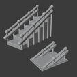 Stairs.png MEGA PACK 65 .STL OF 1920-50 STYLE ASSETS