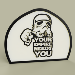 aa7789dc-8179-4c20-a9d1-548a1f9a6458.PNG Free STL file StarWars - StrormTrooper - Your Empire needs you・3D printer design to download, yb__magiic