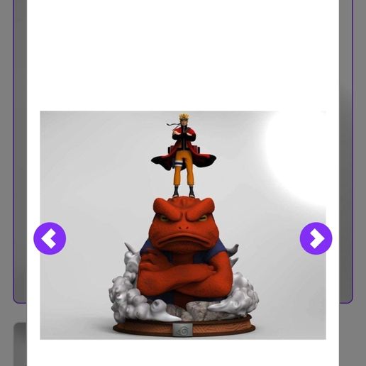 Naruto y Gamakichi 3D model