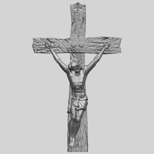 3d stl model cnc router artcam aspire catholic cross crucifiction jewelery 