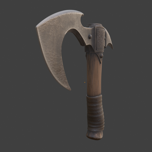 🎭 Adze Combat Tool・ STL File for 3D printing・Cults
