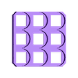 3x3.stl Free STL file 18650 Battery Holder (5x5/4x4/3x3/2x2/1x1)・Object to download and to 3D print