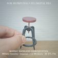 Miniature_Murray-Backless-Counter-Stool.jpg MINIATURE Murray Backless Counter Stool | Williams Sonoma-Inspired  | Miniature Furniture
