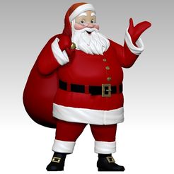 ZBrush-Document.jpg Fichier STL Père Noël・Modèle imprimable en 3D à télécharger