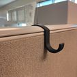 Hooks-4.jpg Cubicle Hook STL 5 Pack