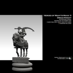 dread-knight-insta-promo.jpg Fichier STL Heroes of Might and Magic 3 Chevalier redoutable・Modèle imprimable en 3D à télécharger