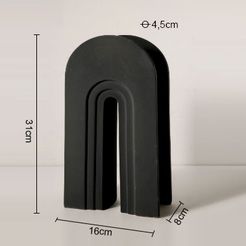 Untitled-1.jpg STL file Nordic Art Geometric Vase・3D printing template to download