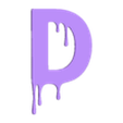 D.stl Spooky Blood Dripping Halloween Letter Set (3D Models and Source SVGs)