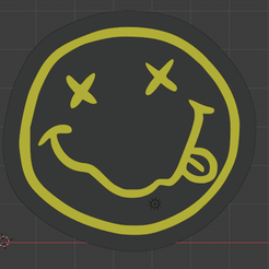 Captura.png STL file Nirvana Logo・Model to download and 3D print