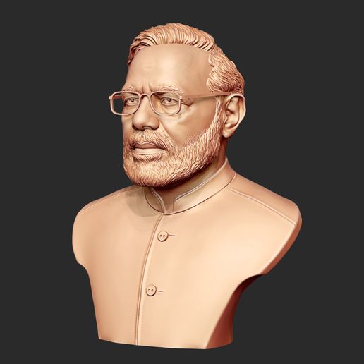 12.jpg Narendra Modi 3D Portrait sculpture