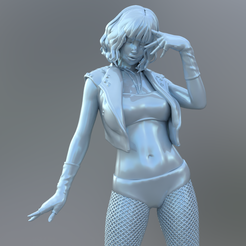 Corea-Punk-2b.png Archivo STL Mujer miniatura・Diseño imprimible en 3D para descargar