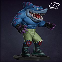 Streex_Color_v01.jpg Fichier 3D Street Sharks fan art - Streex corps entier・Idée pour impression 3D à télécharger