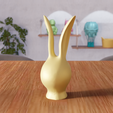 untitled6.png 3D Easter Bunny Head STL File - 341