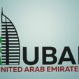 dubai.jpg Dubai Logo low and high poly