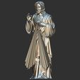 z12.jpg Divine Mercy Jesus Statue 2 3D print model