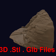 dibegyptian32846327842rockcut_4v.png DiB Egyptian Temple Diorama Stl  Glb for 3D Printer