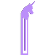 Unicorn.stl Бесплатный STL файл Unicorn book separator・Шаблон для 3D-печати для загрузки