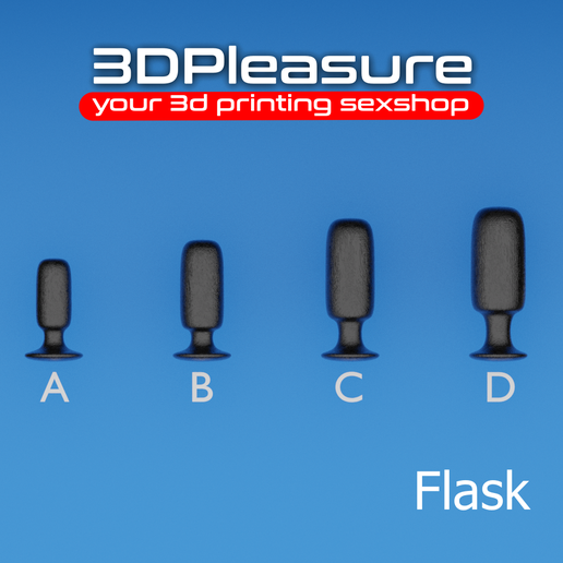 ANAL PLUG MODEL Flask STL File for 3D printingCults