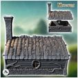 3.jpg Round-door hobbit house with rounded roof and fireplace (16) - Medieval Middle Earth Age 28mm 15mm RPG Shire
