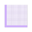 quater-grid-squares.stl LED RGB Matrix WS2812B ESP32 WLED 32x32 round square grid screen IKEA picture frame diffusor sound active