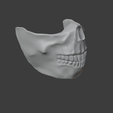 2side.png Forever Purge Movie 2021 Scull Mask - STL File. 3 versions - 2 normal and low-poly
