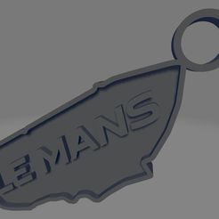 24hs-Lemans.jpg STL file 24hs LeMans Keychain・3D printing model to download