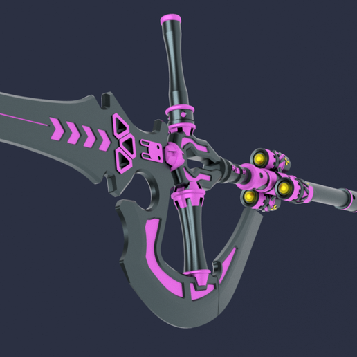 22.png Cyberpunk Cosplay Axe [3D Model Stl]