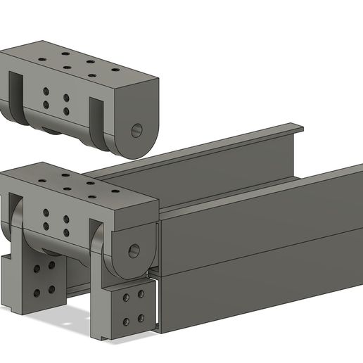 1:14 truck bed hinge 3D model