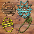 Todo.png STL file Rick and Morty Cookie cutter set・3D print design to download