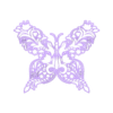 borboleta_1.stl Butterfly Wall Art