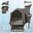 2.jpg Medieval stone and wood building with large covered terrace and overhanging room (20) - Medieval Gothic Feudal Old Archaic Saga 28mm 15mm RPG