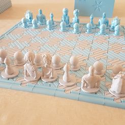 2018-07-15_11.43.11.jpg Free STL file Frozen chess・3D printable model to download, lolo_aguirre