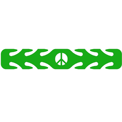 PEACE.png Free STL file peace mask ear protector・3D print model to download