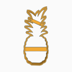 Brilliant Bombul (1).png Archivo STL ANANA COOKIE CUTTER FRUIT・Modelo para descargar y imprimir en 3D
