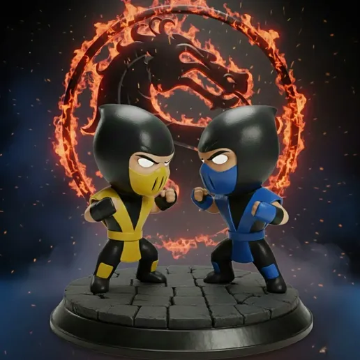 Creality_SAVE_1765582472245_100.webp SUB-ZERO vs SCORPION - MORTAL KOMBAT