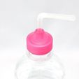 unnamed-8.jpg Free STL file Straw Holder for PET Bottle Caps・3D printing template to download