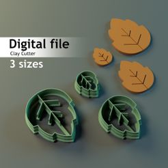photoshop.jpg STL file LEAF CLAY CUTTER・3D printing template to download
