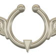 fem-jewel-septum-52-v3-01.png STL file fake nose hook FAKE NIPPLE Clamps Pendant PIERCING Female Septum Barbaella male Non-Piercing Body Jewellery Bondage Weight femJ-52 3d print cnc・3D printing template to download