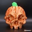 Pumpkin-Skull_Low-Poly.jpg Free 3D file Pumpkin Skull - Low Poly・3D print design to download