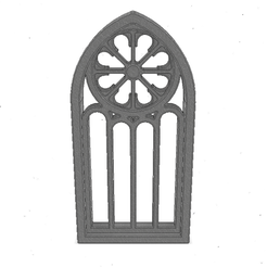 3.png STL file GOTHIC WINDOW Nº3・3D printer model to download