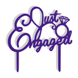 Just-Engaged-2-v1.png Just Engaged Cake Topper