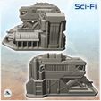 4.jpg Sci-Fi headquarters with command post and tank (15) - Future Sci-Fi SF Infinity Terrain Tabletop Scifi