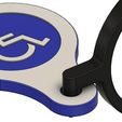 jetons caddie v2 23.25mm 2.33mm v113.jpg Adapted trolley token for a handicapped person with gripping problems