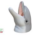 Dolphin-Pen-Holder-color-1.jpg Dolphin hollow pen holder 3D printable model