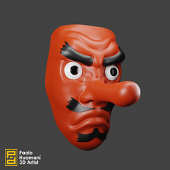 Final1.png Fichier STL Masque Sakonji Urokodaki・Modèle pour impression 3D à télécharger