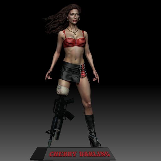 🍒 Cherry Darling (Planet Terror)・ OBJ File for 3D printing・Cults