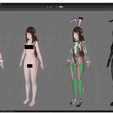 4c.png Bunny Girl - Realistic Female Character - Blender Eevee